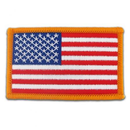 Patch - USA Flag Gold 