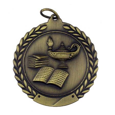 Lamp of Knowledge Medal - Engravable 