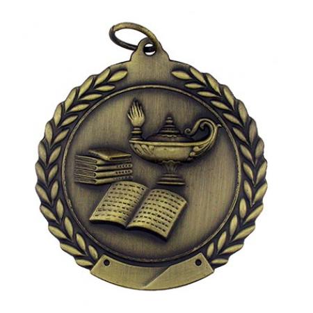 Lamp of Knowledge Medal - Engravable