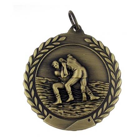 Wrestling Medal- Engravable 