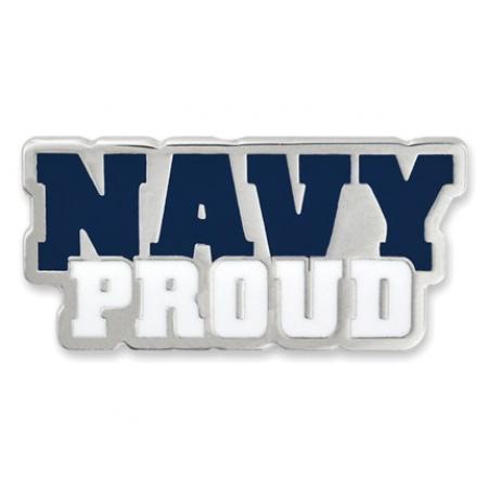 Navy Proud Pin 