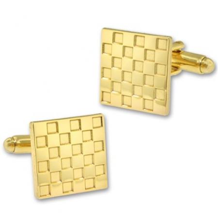 Square Checks Cufflink Set 