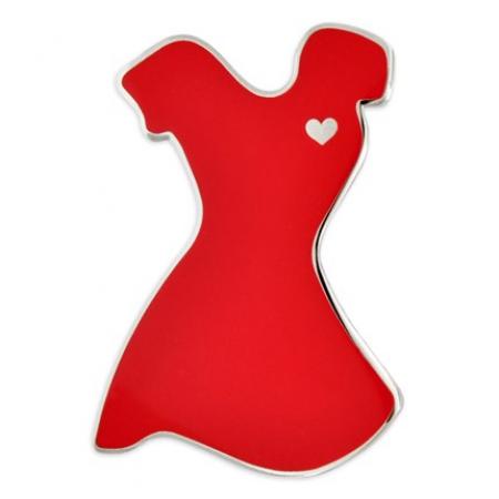 Red Dress Pin 