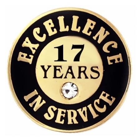 Excellence In Service Pin - 17 years