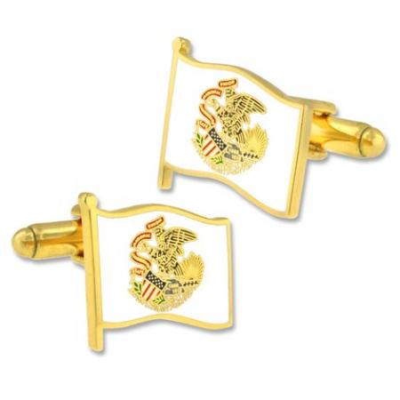 Illinois Flag Cufflink Set