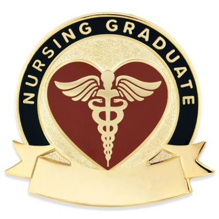 Nursing Grad Caduceus Pin-Engravable