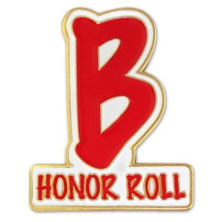 B Honor Roll Pin 