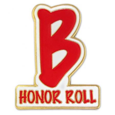 B Honor Roll Pin