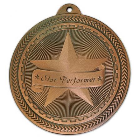 Bronze Star Performer Medal - Engravable 
