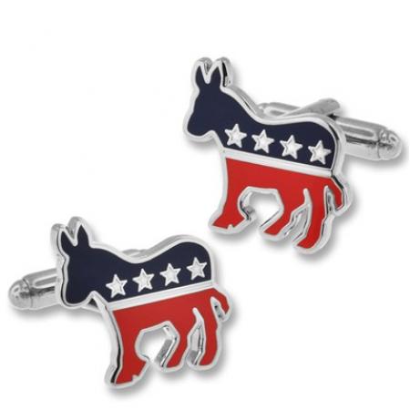Political Democratic Donkey Cufflink Set