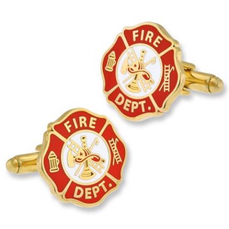 Fireman Shield Cufflink Set 