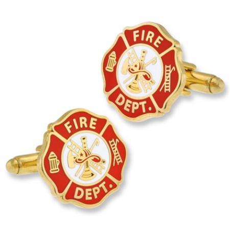 Fireman Shield Cufflink Set