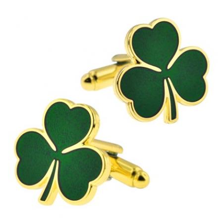 Shamrock Clover Cufflink Set