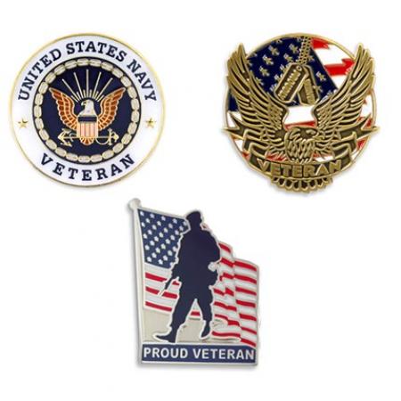 U.S. Navy Veteran 3-Pin Set