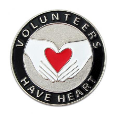 Volunteers Have Heart Pin