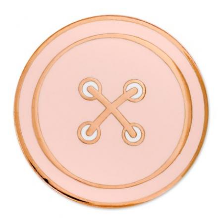 Pink Button Pin Magnetic Back