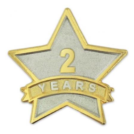 Years of Service Star Pin - 2 Years