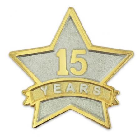Years of Service Star Pin - 15 Years