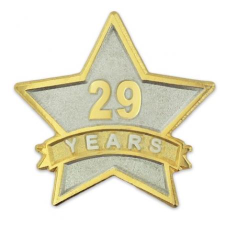 Years of Service Star Pin - 29 Years