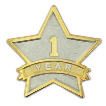 Year of Service Star Pin - 1 Year