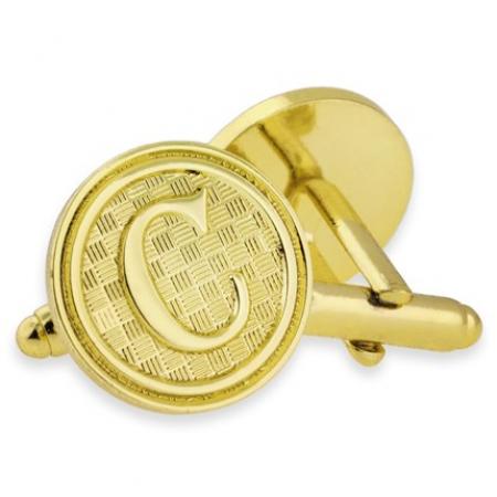 Letter C Cufflink Set 