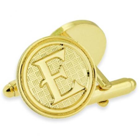 Letter E Cufflink Set
