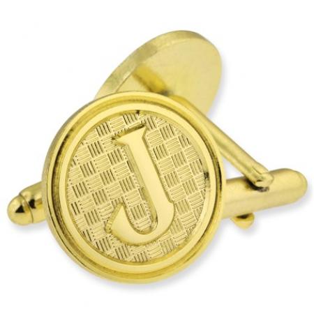 Letter J Cufflink Set