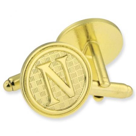 Letter N Cufflink Set 