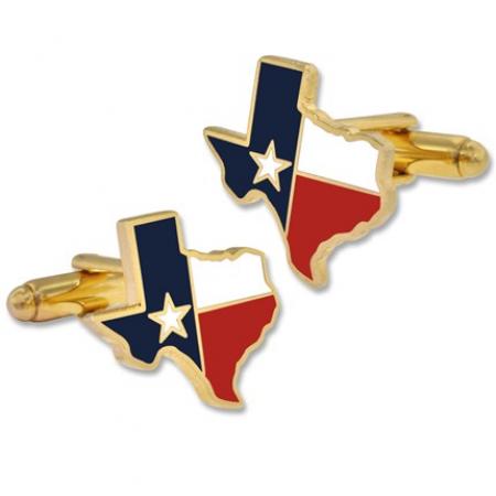 Texas State Shape Cufflink Set