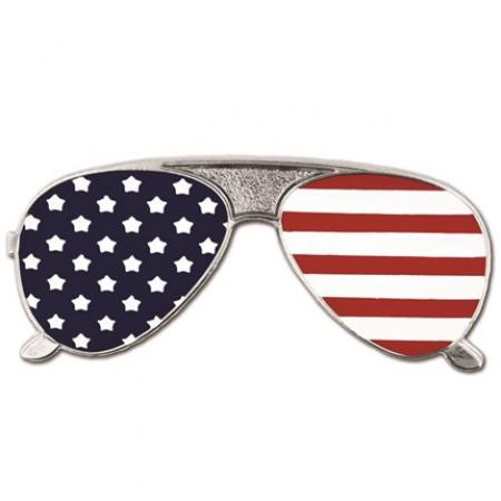 American Flag Sunglasses Pin
