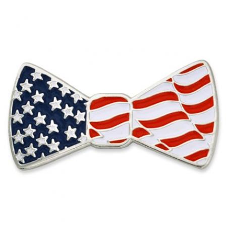 Patriotic Bow Tie Pin 