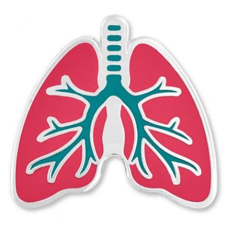 Human Lungs Lapel Pin 