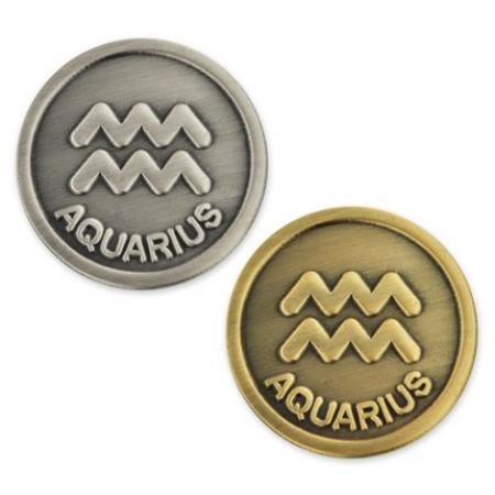 Aquarius Zodiac Pin 