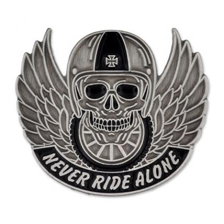 Never Ride Alone Pin 