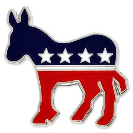 Democrat Donkey Pin 