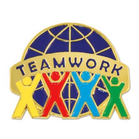Teamwork World Pin