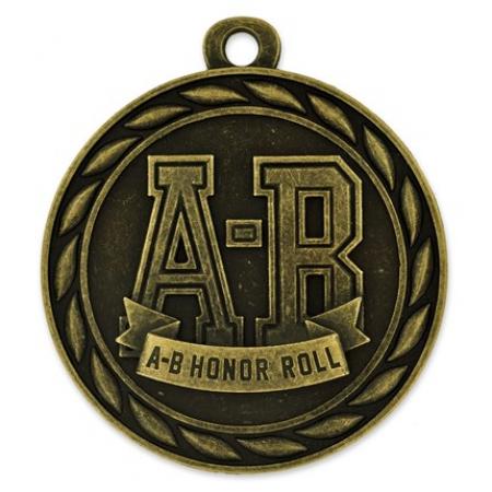 A-B Honor Roll Medal - Engravable