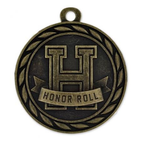Honor Roll Medal - Engravable 