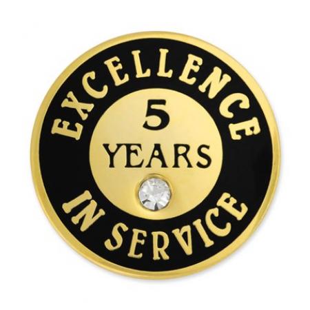 Excellence In Service Pin - 5 Years