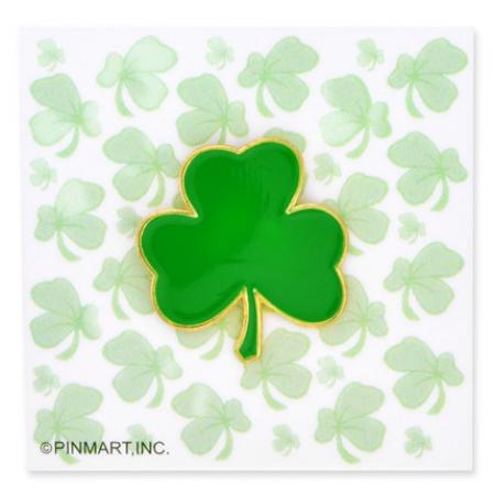 Shamrock Presentation Pin and Card 