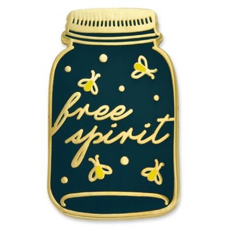 Free Spirit Mason Jar Pin