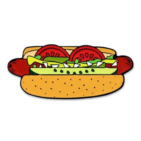 Chicago-Style Hot Dog Pin 