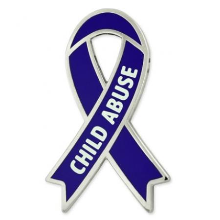 Awareness Ribbon Pin - Child Abuse 
