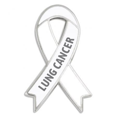 Awareness Ribbon Pin - Lung Cancer 