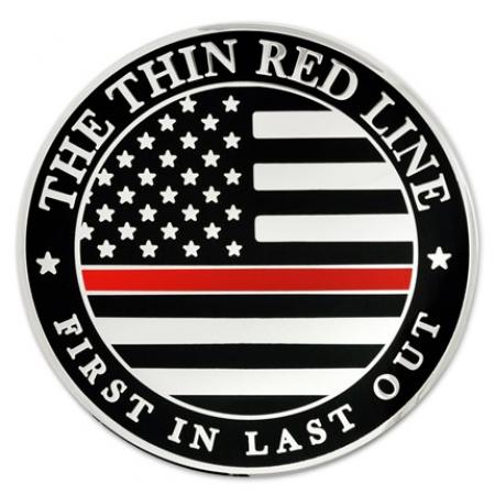 Thin Red Line Coin - Engravable