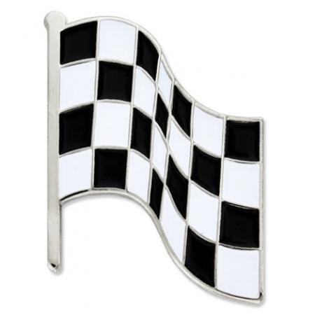 Checkered Racing Flag Pin 