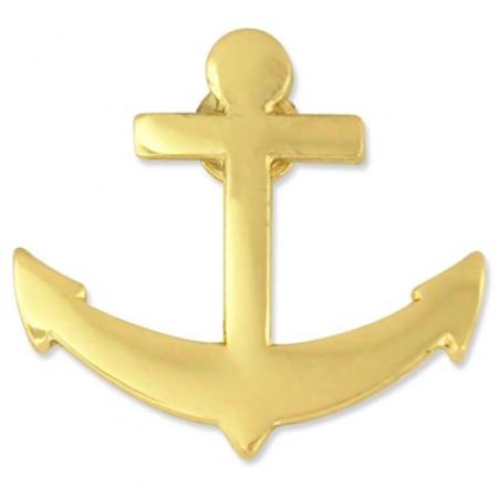 Gold Anchor Pin 