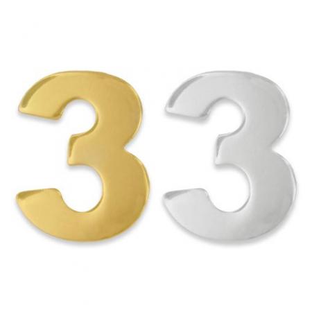 Number 3 Pin