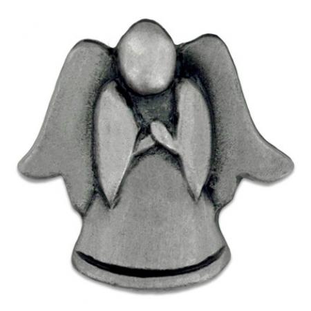 Angel Praying Pin - 3D Antique Silver 