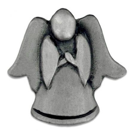 Angel Praying Pin - 3D Antique Silver